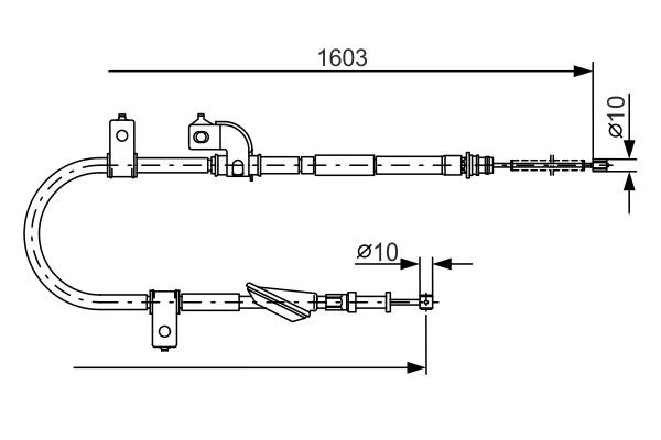 BOSCH Kézifék bowden 1987482080_BOSCH