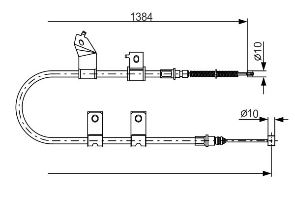 BOSCH Kézifék bowden 1987482082_BOSCH