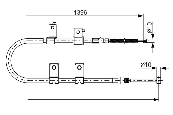 BOSCH Kézifék bowden 1987482083_BOSCH