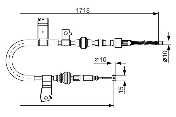 BOSCH Kézifék bowden 1987482086_BOSCH