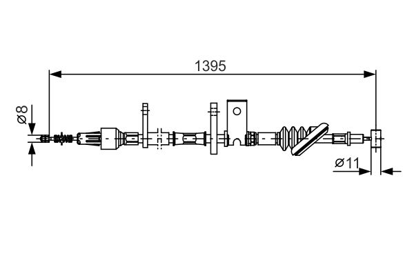 BOSCH Kézifék bowden 1987482089_BOSCH