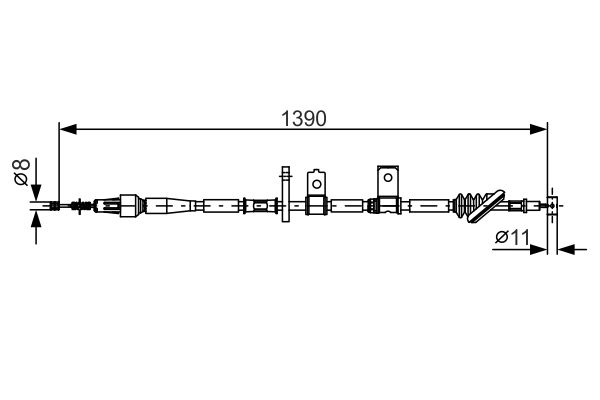 BOSCH Kézifék bowden 1987482090_BOSCH