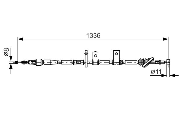 BOSCH Kézifék bowden 1987482091_BOSCH