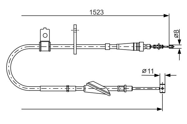 BOSCH Kézifék bowden 1987482092_BOSCH