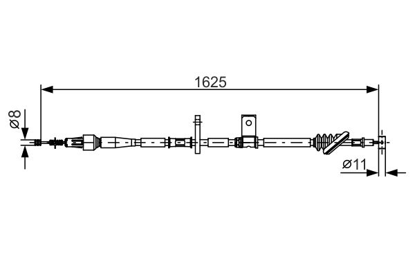 BOSCH Kézifék bowden 1987482094_BOSCH