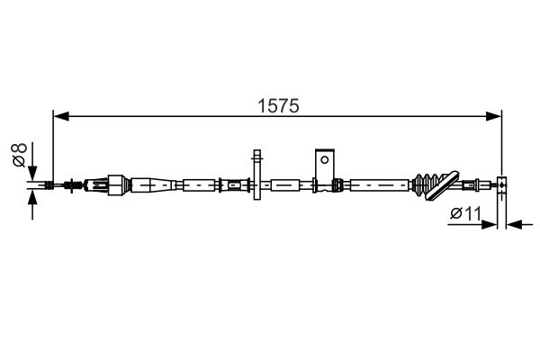 BOSCH Kézifék bowden 1987482095_BOSCH