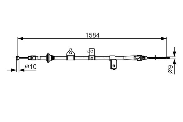 BOSCH Kézifék bowden 1987482099_BOSCH