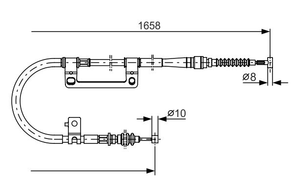 BOSCH Kézifék bowden 1987482100_BOSCH