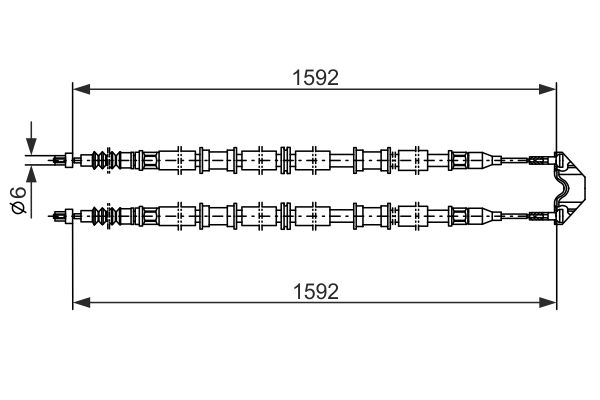 BOSCH Kézifék bowden 1987482102_BOSCH