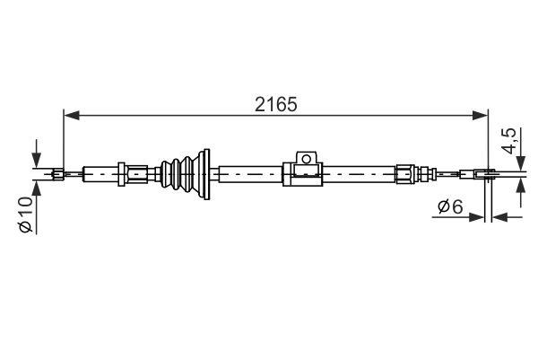 BOSCH Kézifék bowden 1987482105_BOSCH