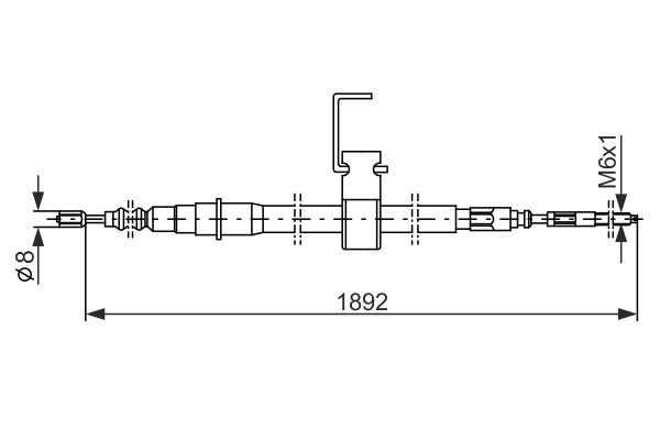 BOSCH Kézifék bowden 1987482106_BOSCH