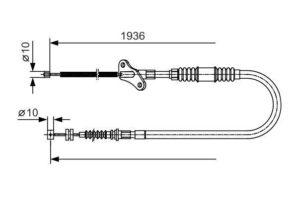 BOSCH Kézifék bowden 1987482111_BOSCH