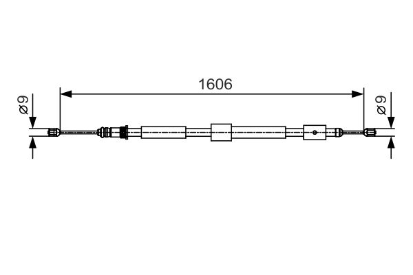 BOSCH Kézifék bowden 1987482113_BOSCH