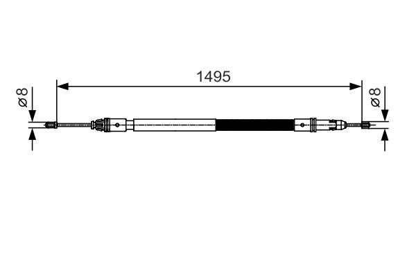 BOSCH Kézifék bowden 1987482118_BOSCH