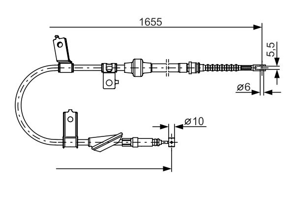 BOSCH Kézifék bowden 1987482119_BOSCH