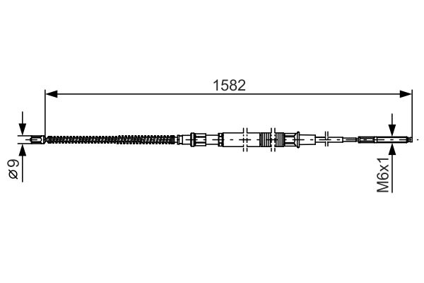 BOSCH Kézifék bowden 1987482124_BOSCH