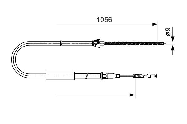 BOSCH Kézifék bowden 1987482125_BOSCH