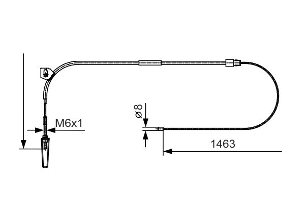 BOSCH Kézifék bowden 1987482130_BOSCH