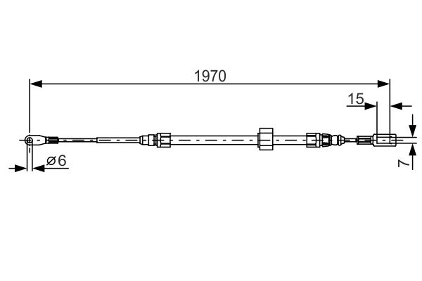 BOSCH Kézifék bowden 1987482131_BOSCH