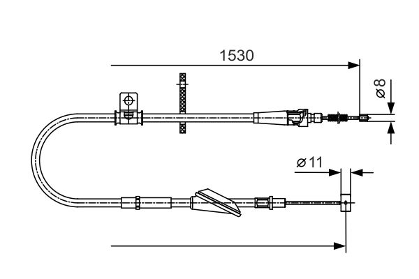 BOSCH Kézifék bowden 1987482136_BOSCH