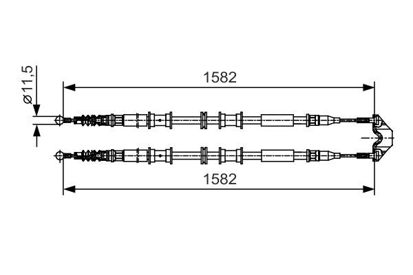 BOSCH Kézifék bowden 1987482138_BOSCH