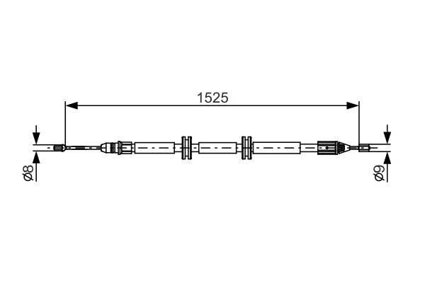 BOSCH Kézifék bowden 1987482142_BOSCH