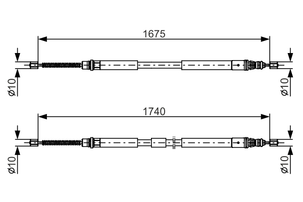 BOSCH Kézifék bowden 1987482144_BOSCH