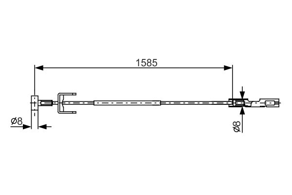 BOSCH Kézifék bowden 1987482145_BOSCH