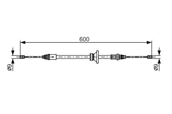 BOSCH Kézifék bowden 1987482146_BOSCH