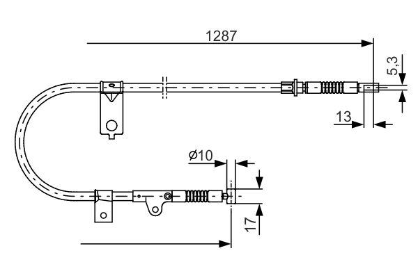 BOSCH Kézifék bowden 1987482150_BOSCH