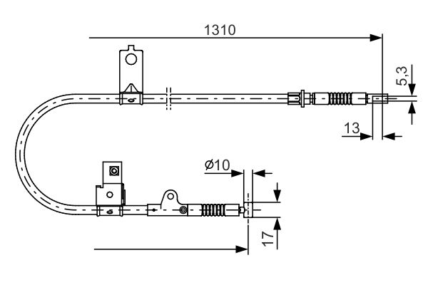 BOSCH Kézifék bowden 1987482151_BOSCH