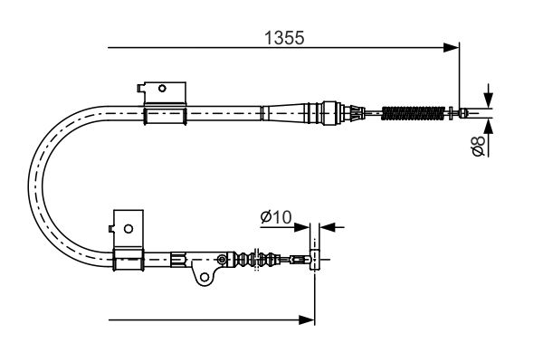 BOSCH Kézifék bowden 1987482152_BOSCH