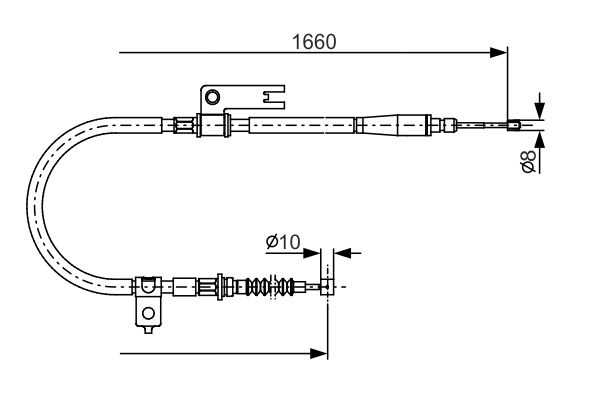 BOSCH Kézifék bowden 1987482153_BOSCH