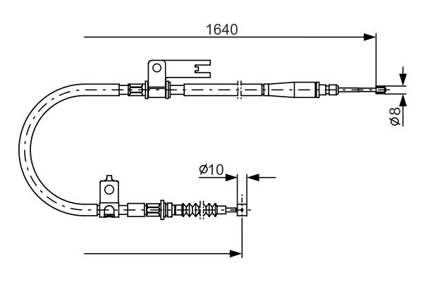 BOSCH Kézifék bowden 1987482154_BOSCH