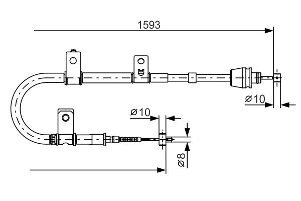 BOSCH Kézifék bowden 1987482166_BOSCH