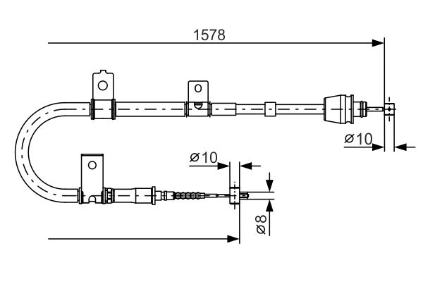 BOSCH Kézifék bowden 1987482167_BOSCH