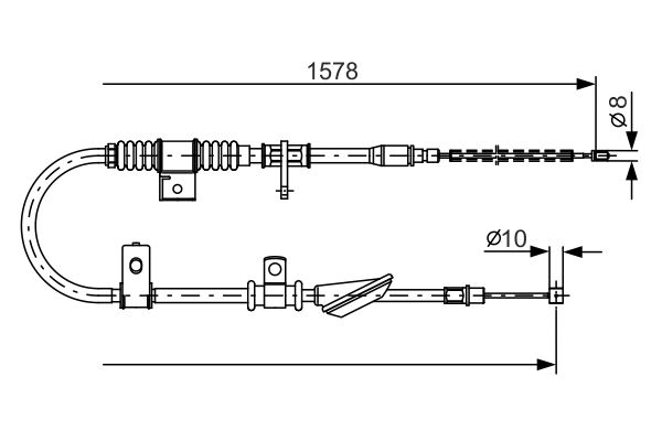 BOSCH Kézifék bowden 1987482168_BOSCH