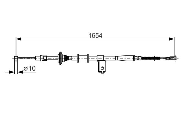 BOSCH Kézifék bowden 1987482172_BOSCH