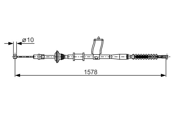 BOSCH Kézifék bowden 1987482173_BOSCH