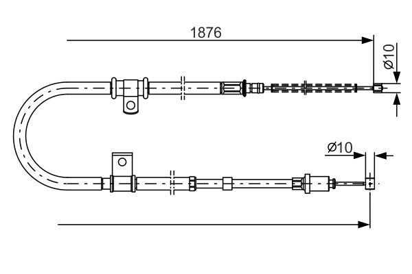 BOSCH Kézifék bowden 1987482183_BOSCH