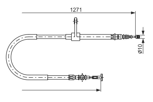 BOSCH Kézifék bowden 1987482186_BOSCH