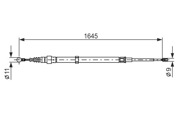 BOSCH Kézifék bowden 1987482191_BOSCH