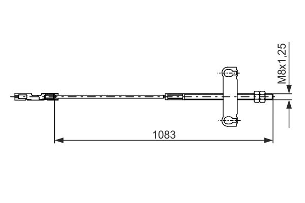 BOSCH Kézifék bowden 1987482194_BOSCH