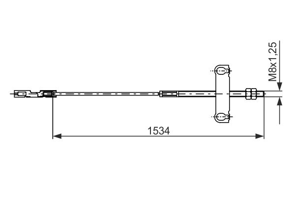 BOSCH Kézifék bowden 1987482195_BOSCH