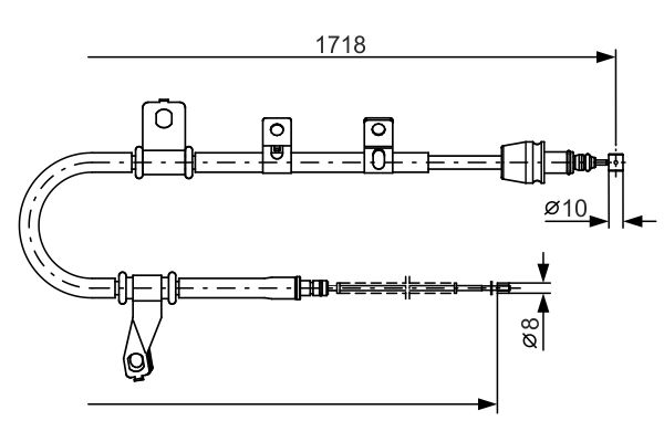 BOSCH Kézifék bowden 1987482209_BOSCH