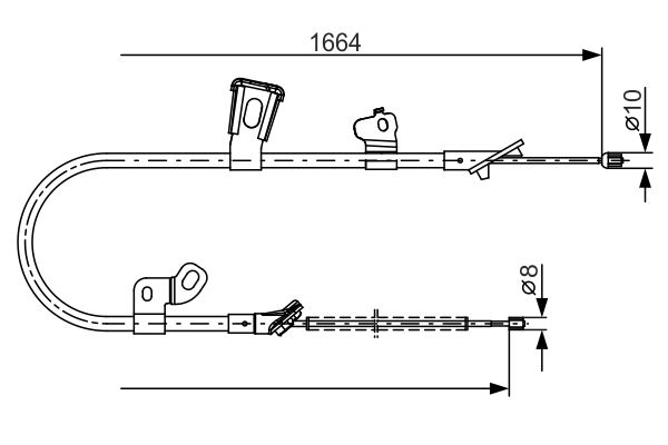 BOSCH Kézifék bowden 1987482219_BOSCH