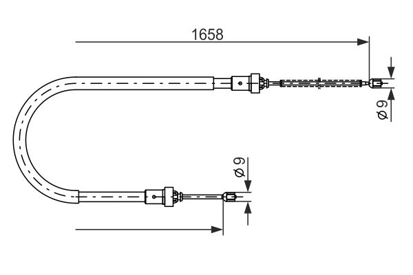 BOSCH Kézifék bowden 1987482234_BOSCH