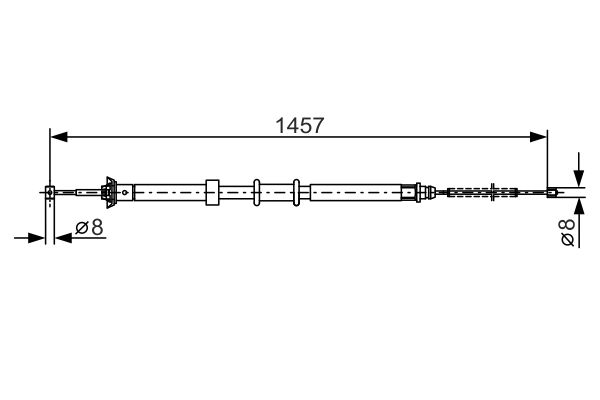 BOSCH Kézifék bowden 1987482236_BOSCH