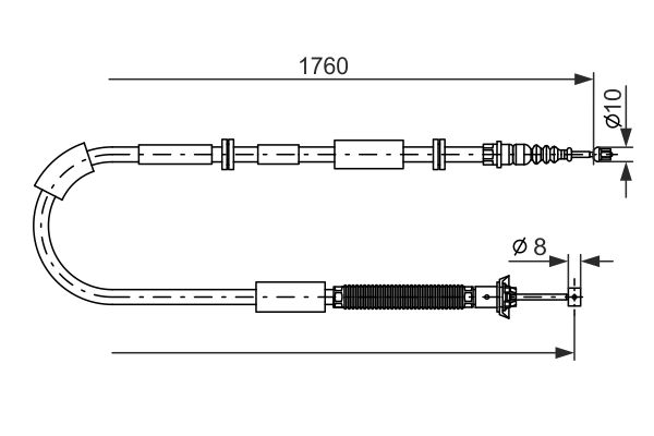 BOSCH Kézifék bowden 1987482239_BOSCH