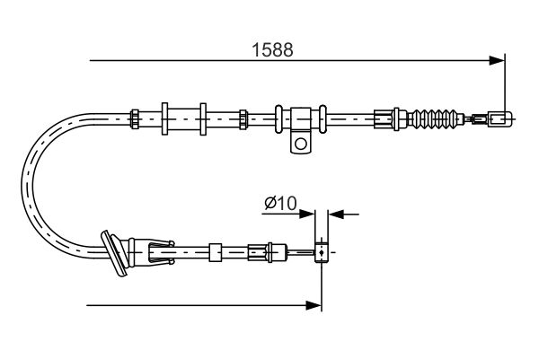 BOSCH Kézifék bowden 1987482245_BOSCH